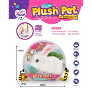 ארנב אינטראקטיבי בתיק אופנתי